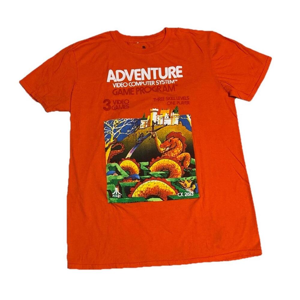 Adventure Atari 2600 Retro Vintage Cover Video Game T-Shirt Size Medium